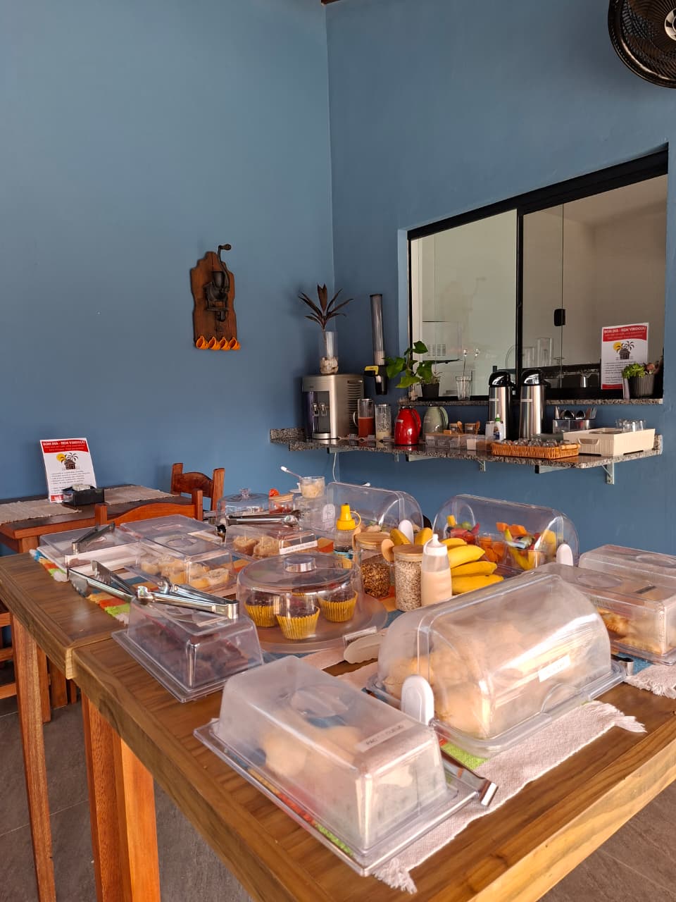 Buffet de café da manhã da Pousada Aroma de Café em Socorro SP